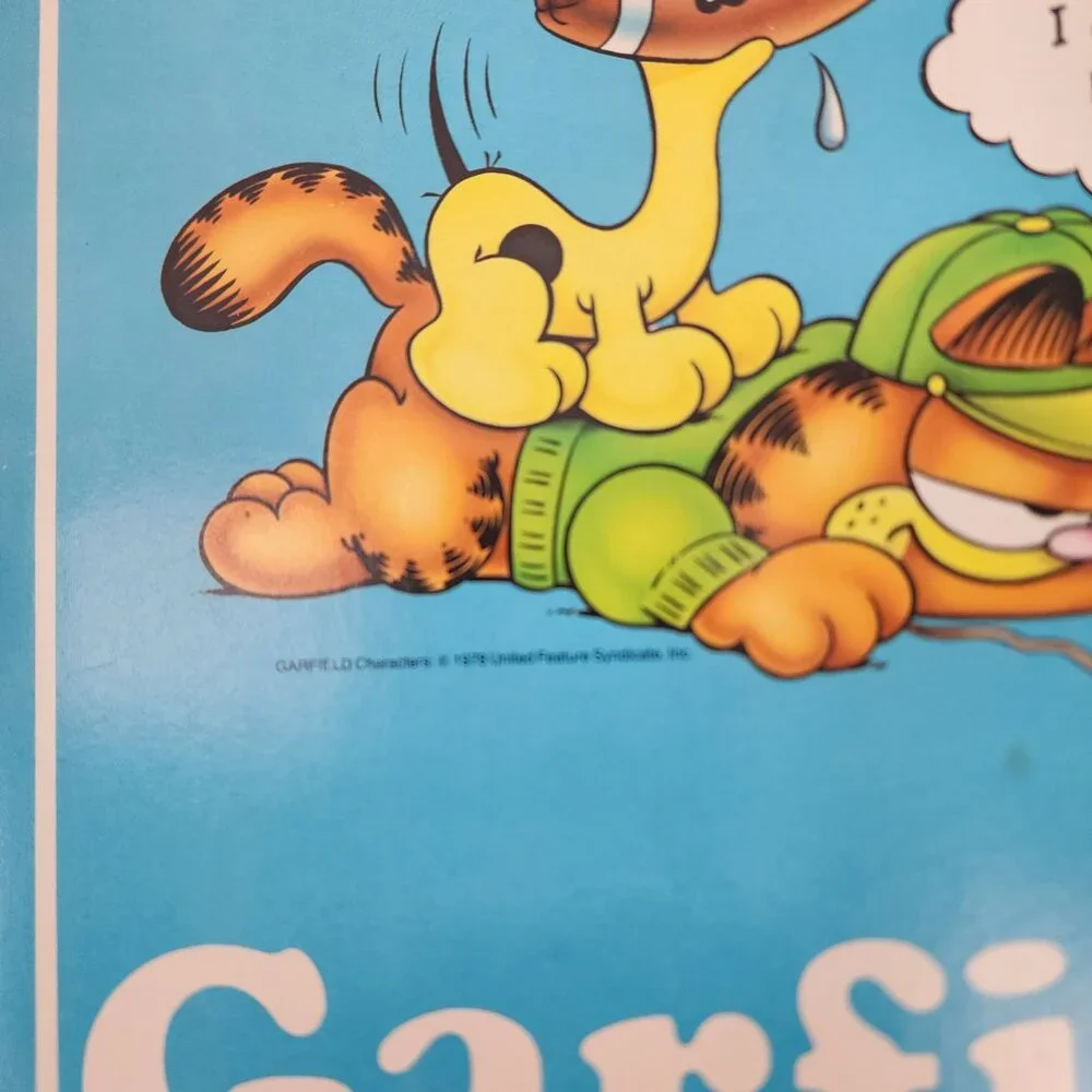Lot of 5 Vtg 1978 80s Mead Portfolio 3328 Garfield the Cat & Odie Dog Folders